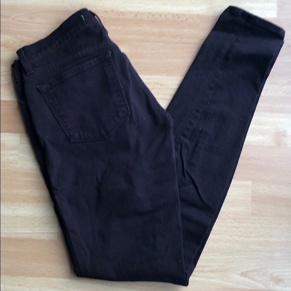 J Brand Noir Red Skinny Jeans - Picture 2 of 6